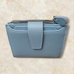 Blue Leather Women's Wallet